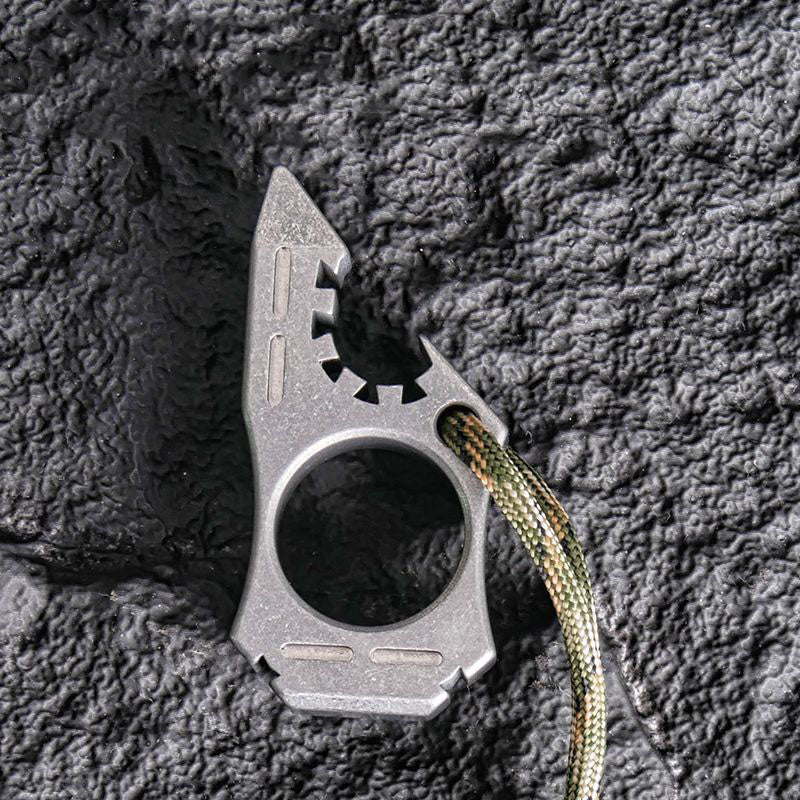 Shark Shaped Outdoor Keychain Tool with Bottle Opening Function