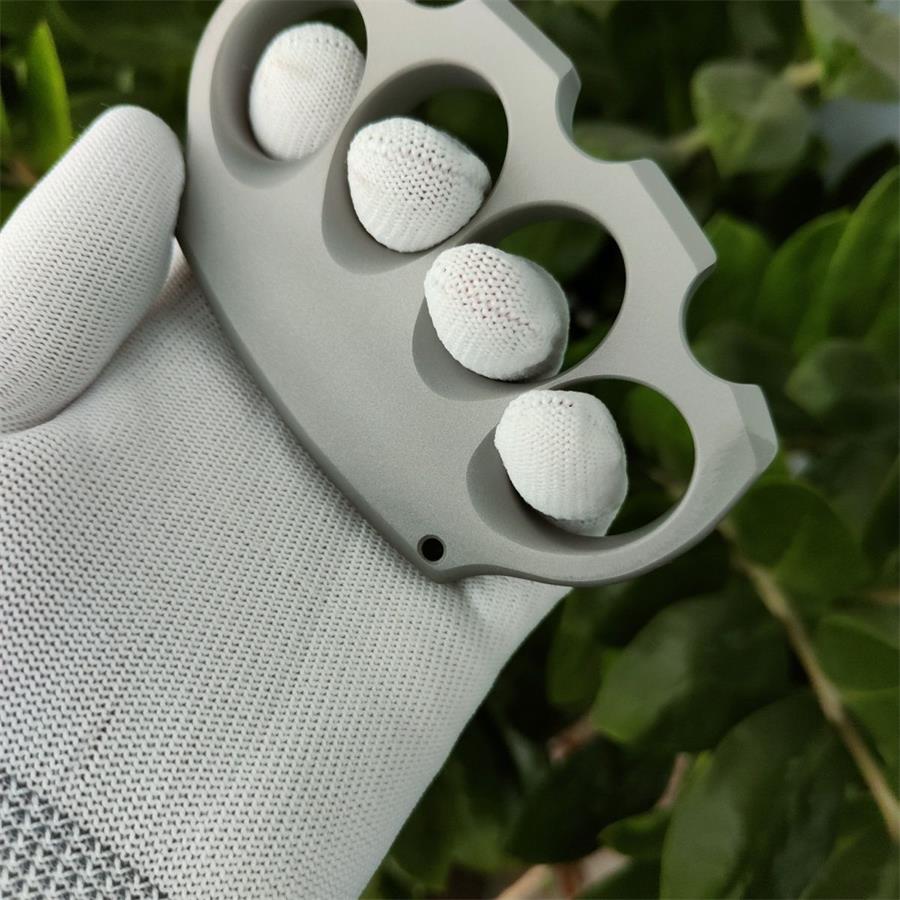 Outdoor Tool with Four Openings in Sandblasted Titanium Alloy