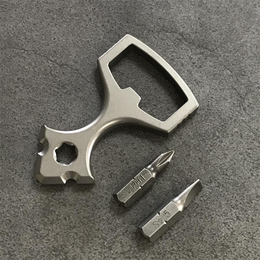 Titanium Bottle Opener and Multi-Purpose EDC Tool