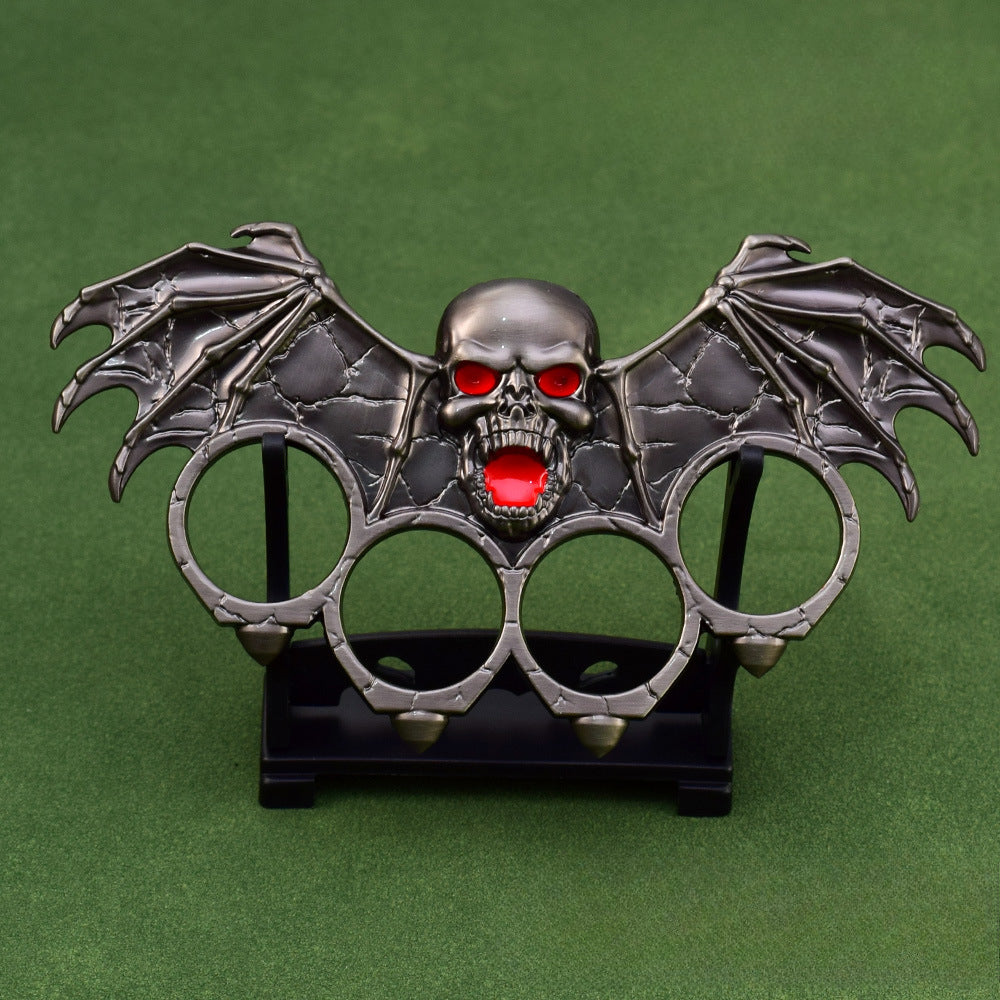 Creative Four-Hole Outdoor Tool with Bat-Shaped Zinc Alloy Structure