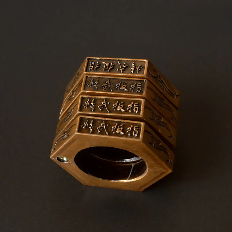 Outdoor EDC Tool with Folding Hexagon Ring and Magic Function