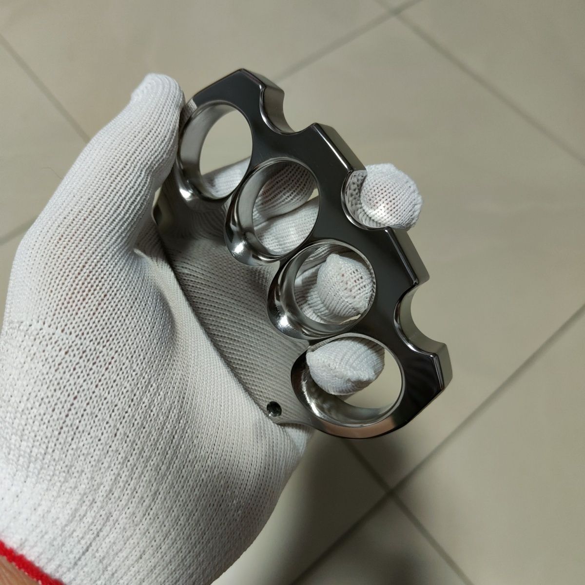 Large-Hole Mirror Iron Outdoor Carry Tool