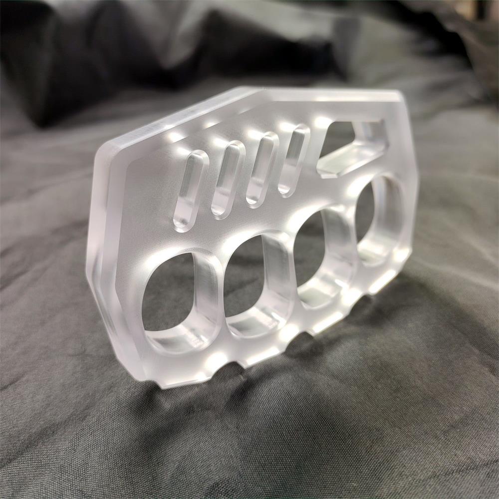 Portable Outdoor Tool in Clear PC with Convenient Black Rope Hole