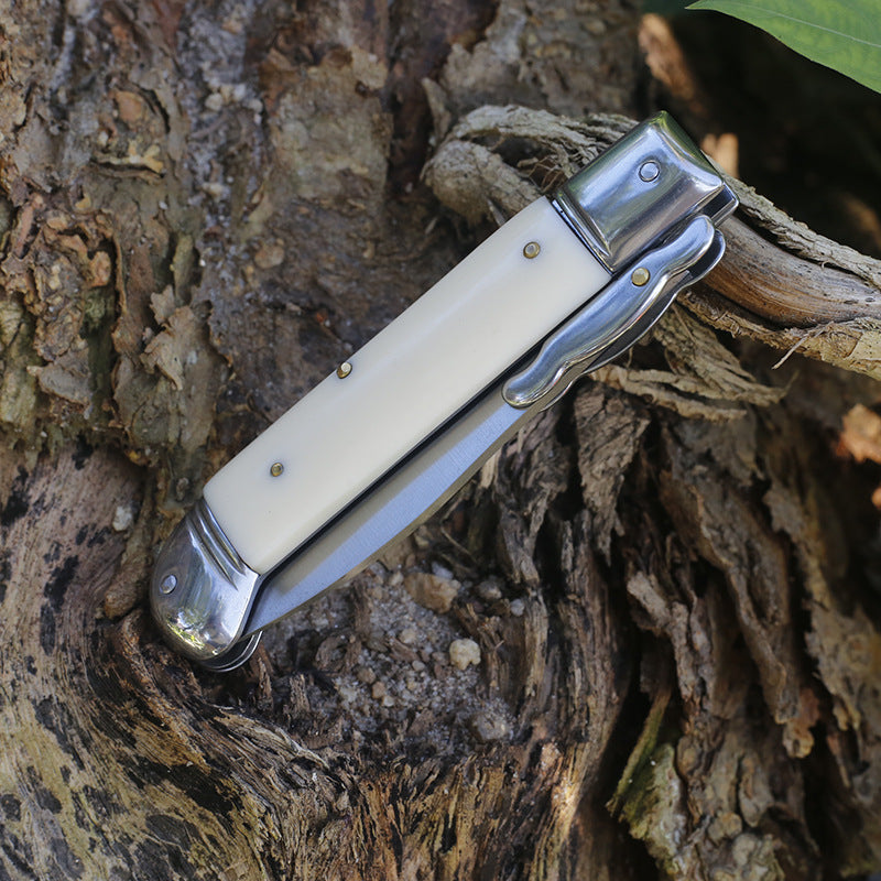 Outdoor Folding Tool with Natural Bone Handle
