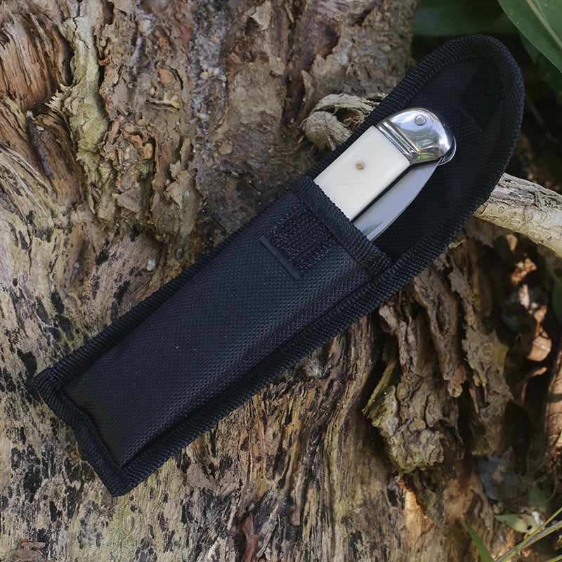 Outdoor Folding Tool with Natural Bone Handle