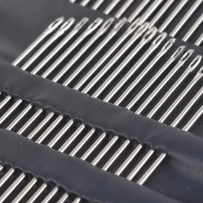 55-Piece Stainless Steel Sewing Needle Set