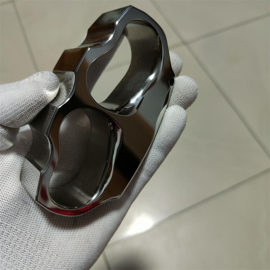 Titanium Alloy Outdoor Tool with Unique Dual Hole Mirror Finish Design