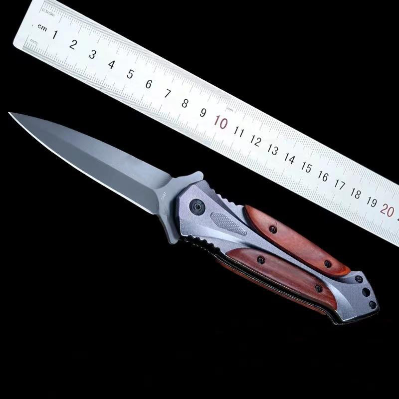 Folding Outdoor Pocket Tool with BM Wood Handle Design
