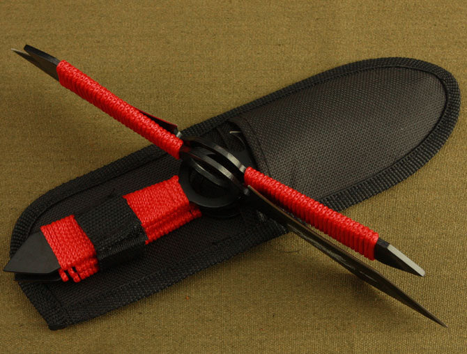 Three Outdoor Easy-Transport EDC Tools with Nylon Pouch
