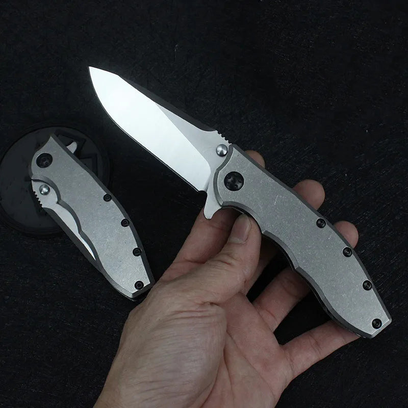 Outdoor Folding Pocket Tools with Titanium Alloy 0562CF 0562TI Design