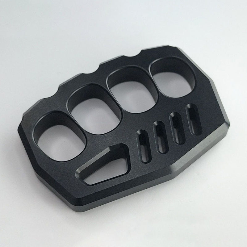Black Outdoor Tool with Large Rope Hole in Aluminum Design