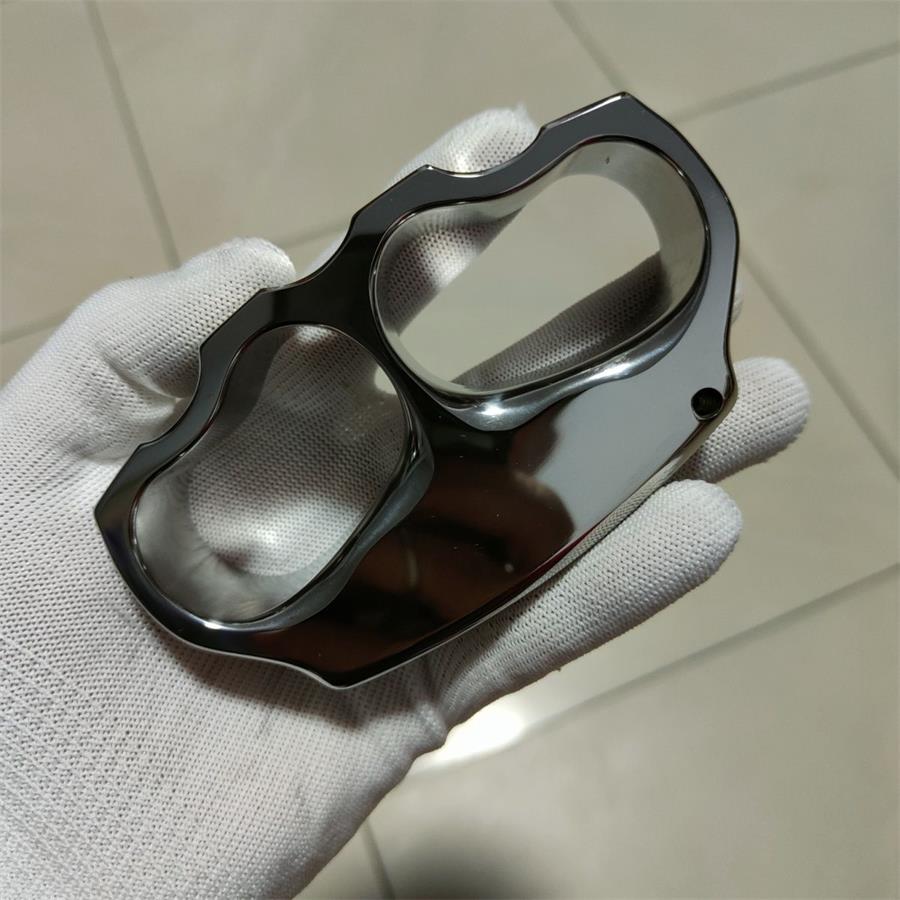 Titanium Alloy Outdoor Tool with Unique Dual Hole Mirror Finish Design