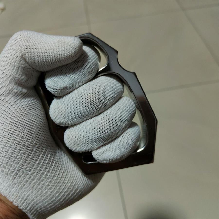 Titanium Alloy Outdoor Tool Featuring Smooth Polish and Oversized Rope Hole