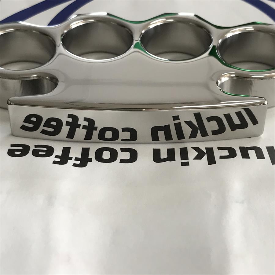 Mirror Polished Steel Outdoor Tool with Classic Chamfered Design
