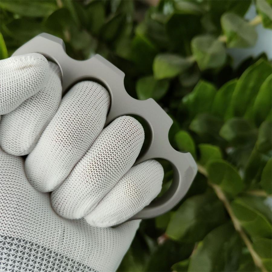 Outdoor Tool with Four Openings in Sandblasted Titanium Alloy