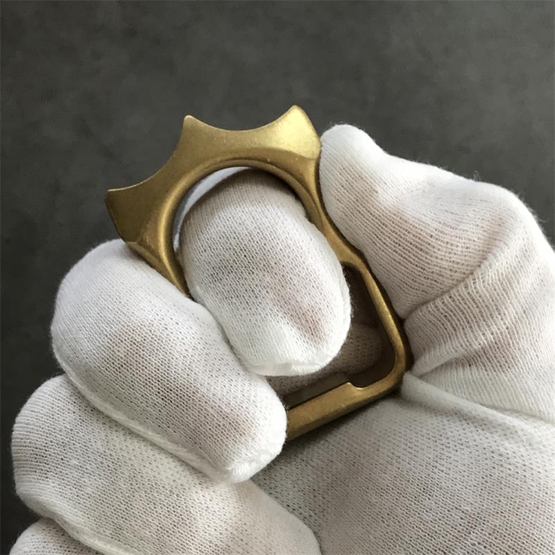 GOODEDC Stonewashed Brass Keychain Tool for Bottle Opening and EDC Use