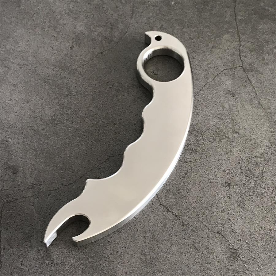 Versatile Outdoor Bottle Opener EDC Tool for Keychain and Backpack