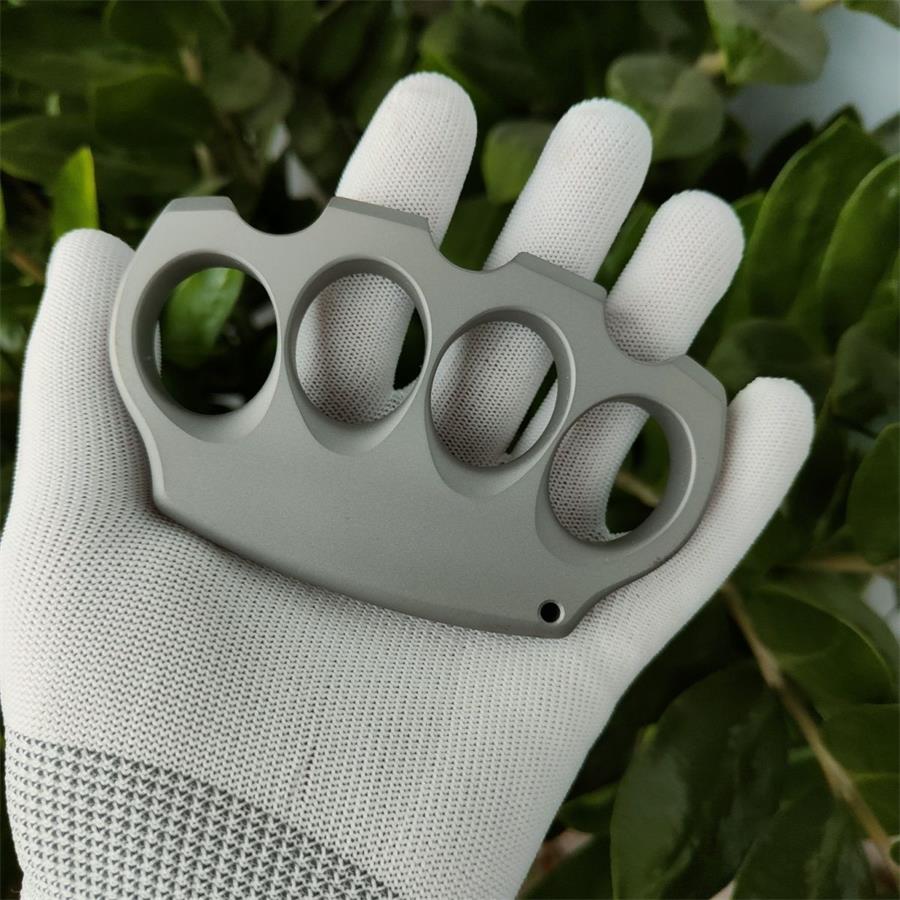 Outdoor Tool with Four Openings in Sandblasted Titanium Alloy