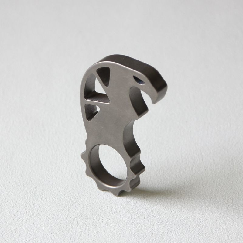 Monster Style Titanium Keychain Tool with Bottle Opener Functions