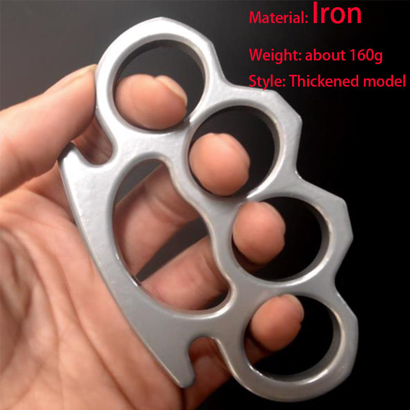 Four-Hole Iron Outdoor EDC Tool for Pocket Use