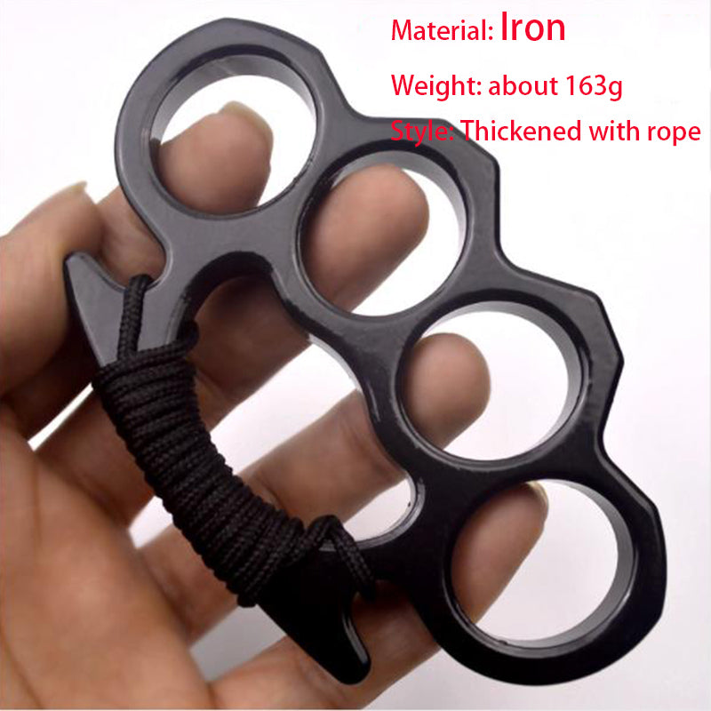 Four-Hole Iron Outdoor EDC Tool for Pocket Use