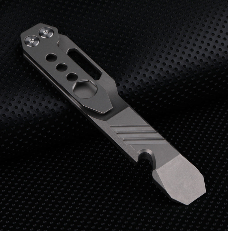 Portable TC4 Titanium Alloy Bottle Opener Multifunctional EDC Tool