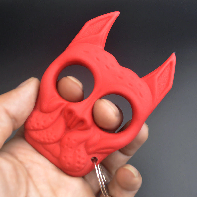 Two-Hole Dog-Shaped Keychain Tool with Creative Design