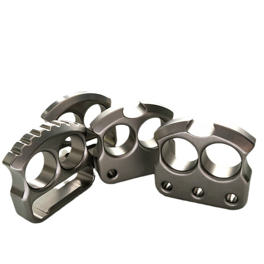 Easy-Carry Titanium Alloy Bottle Opener with Two Holes and Multi-Use Design