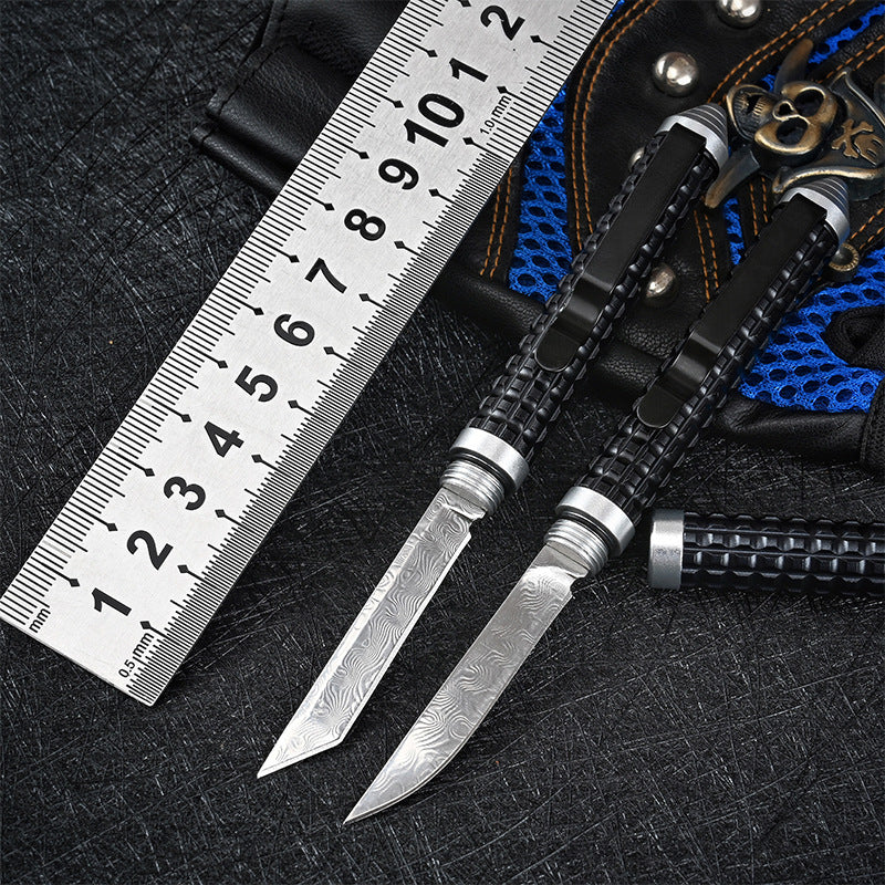 Damascus Patterned Pen Multifunction Pocket Tool