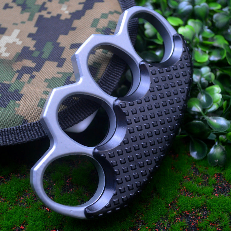 Thick Black and Silver Clip Outdoor EDC Tool