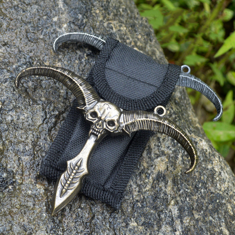 Outdoor Themed Travel Keychain with Eagle and Sheep Shapes
