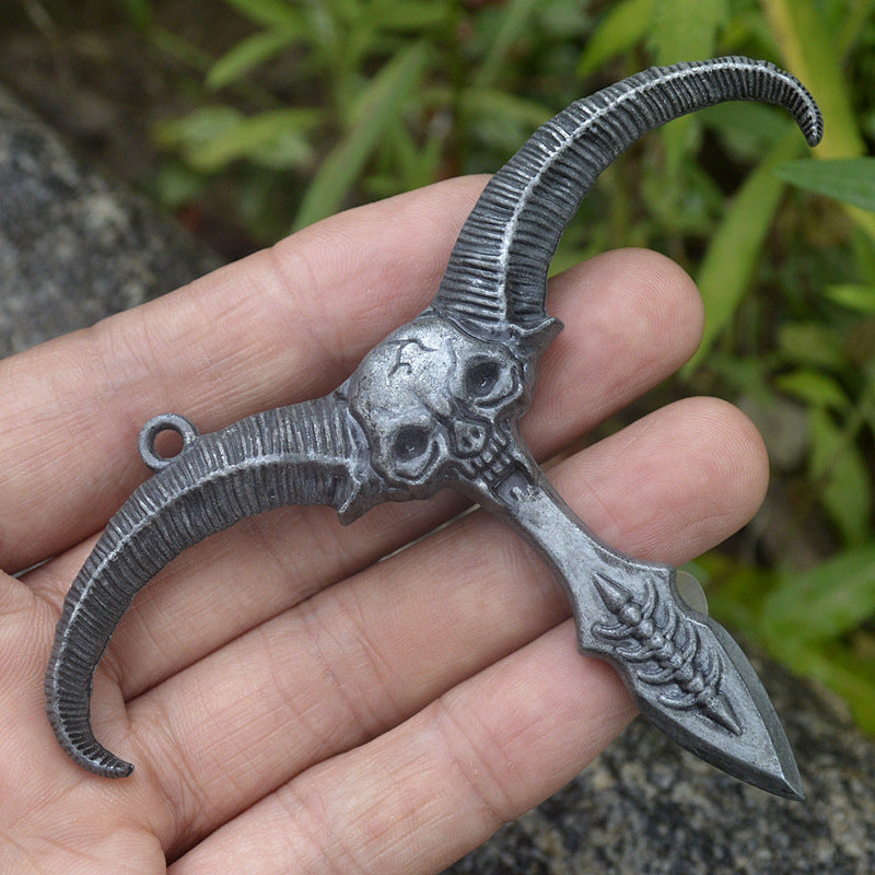 Outdoor Themed Travel Keychain with Eagle and Sheep Shapes