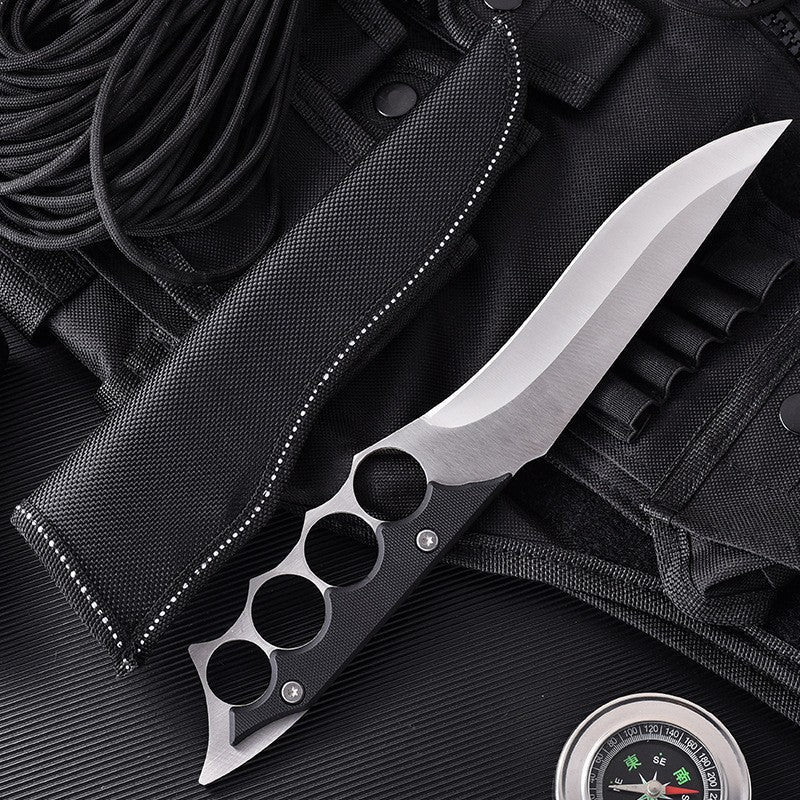 Silver Gray Portable Outdoor Four-Hole Handle Tool