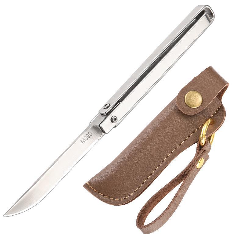 Leather Case Included Folding Outdoor Pocket Tool with Handle