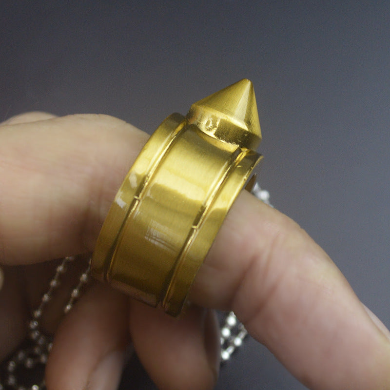 Pocket-Sized EDC Tool with One Hole Ring Pendant