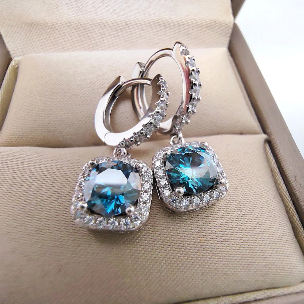 Luomansi Yellow Moissanite Earrings