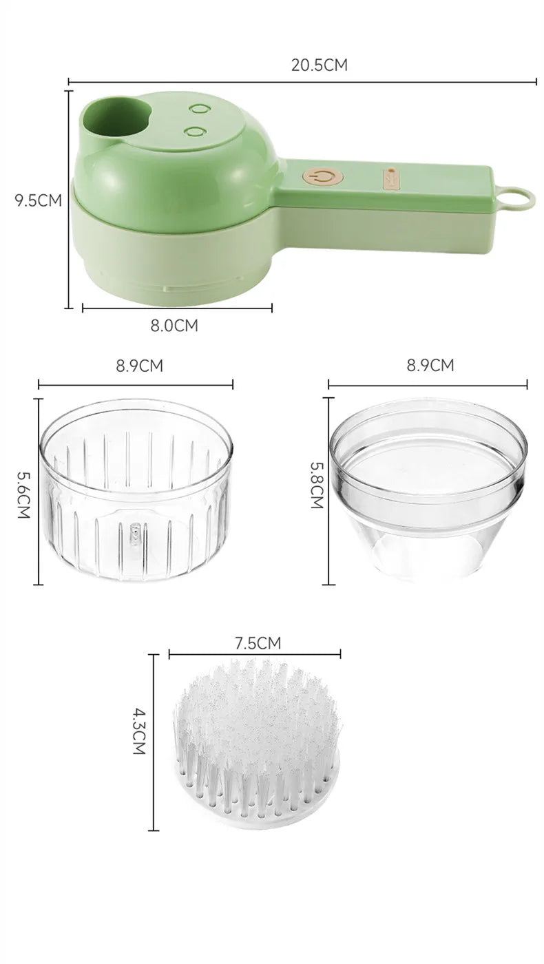 4-in-1 Electric Food Processor