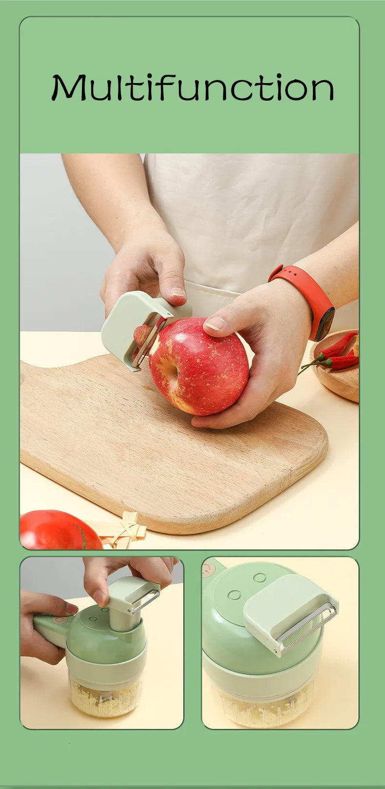 4-in-1 Electric Food Processor