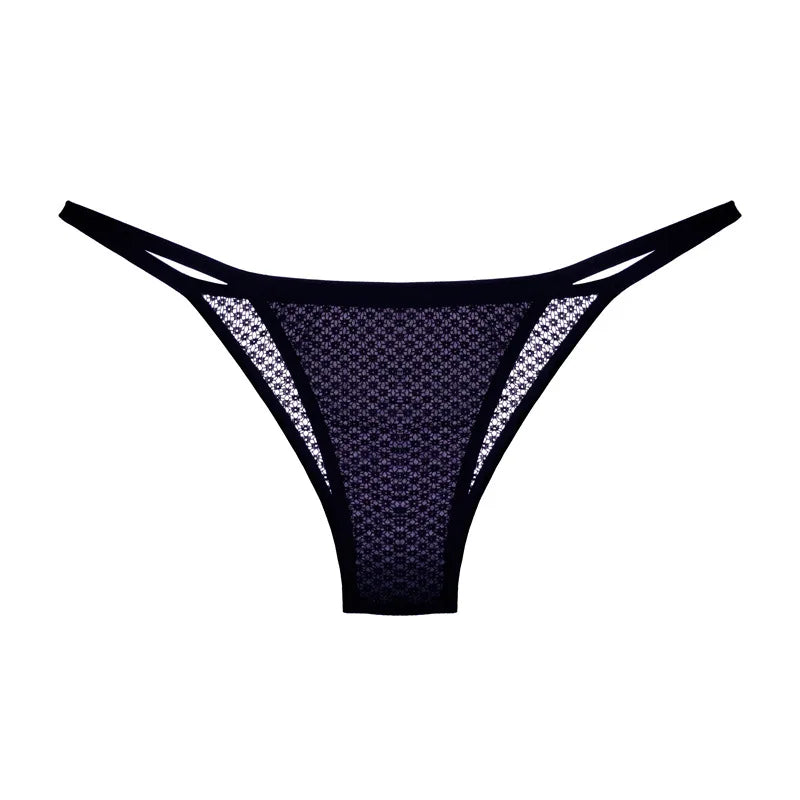 Sexy Low Waist See-Through Thong