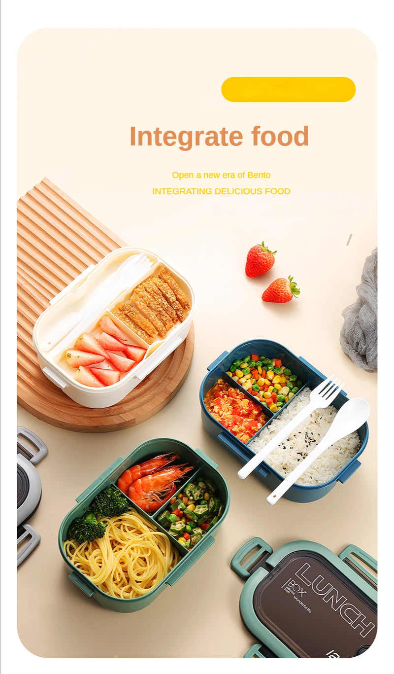 1200ml 2-Layer Portable Bento Box