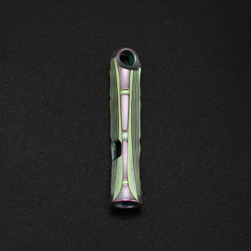 Titanium Whistle High Audio Metal Whistle Fashion Tag