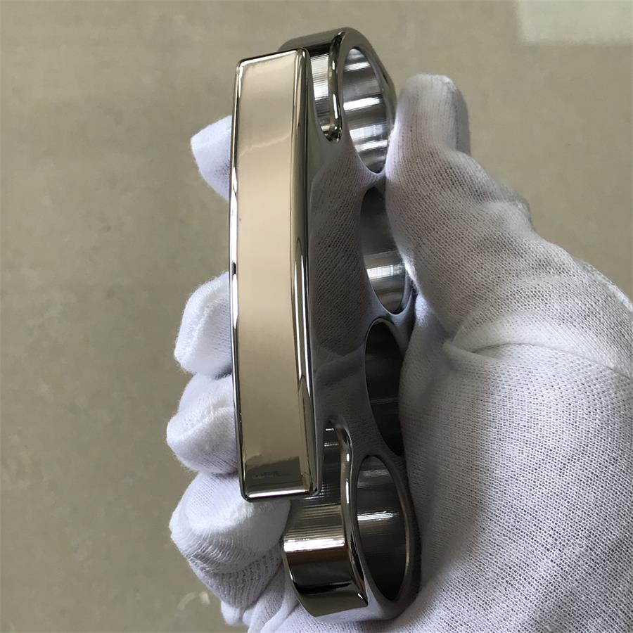Mirror Polished Steel Outdoor Tool with Classic Chamfered Design