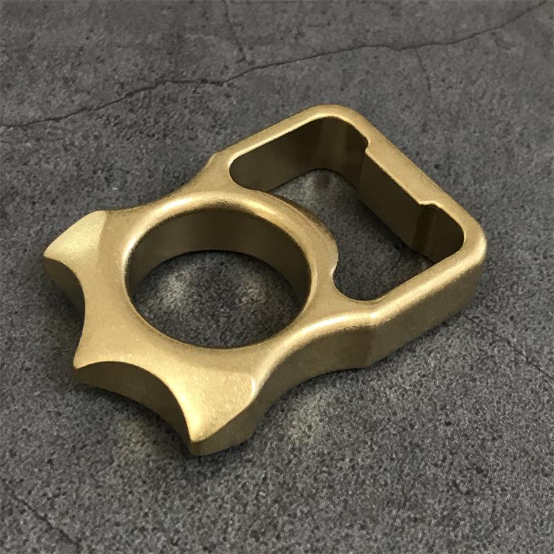 GOODEDC Stonewashed Brass Keychain Tool for Bottle Opening and EDC Use