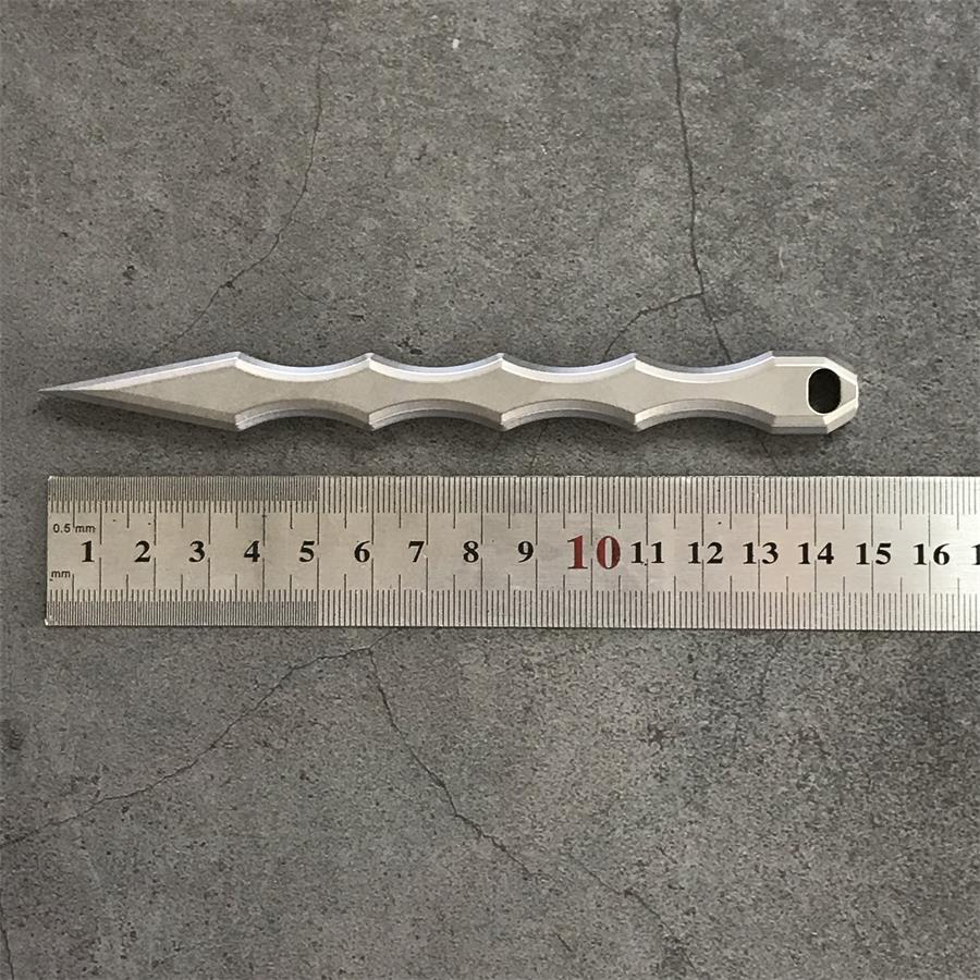 Everyday Titanium Tool with Crowbar Tip and Bottle Opener Design