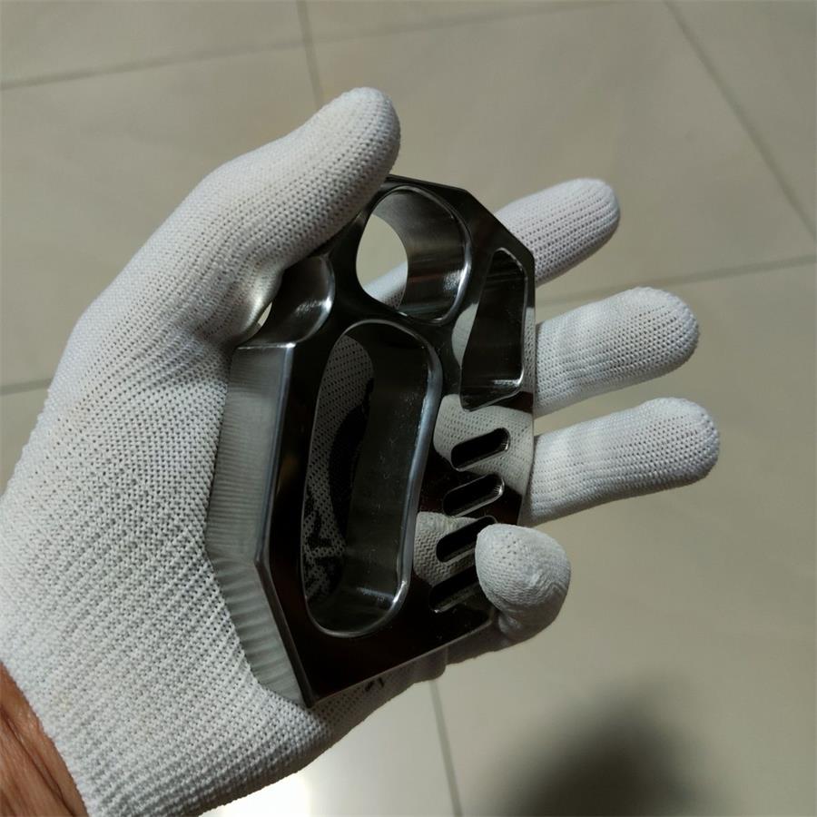 Titanium Alloy Outdoor Tool Featuring Smooth Polish and Oversized Rope Hole