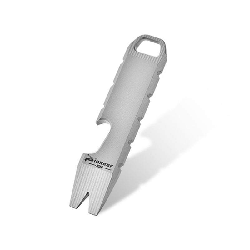 Small Titanium Keychain Bottle Opener Tool for Everyday Use
