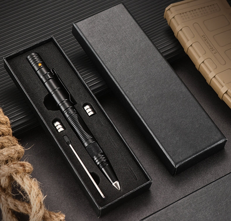 Outdoor Pocket Pen with Multifunctional LED Lighting EDC Tool