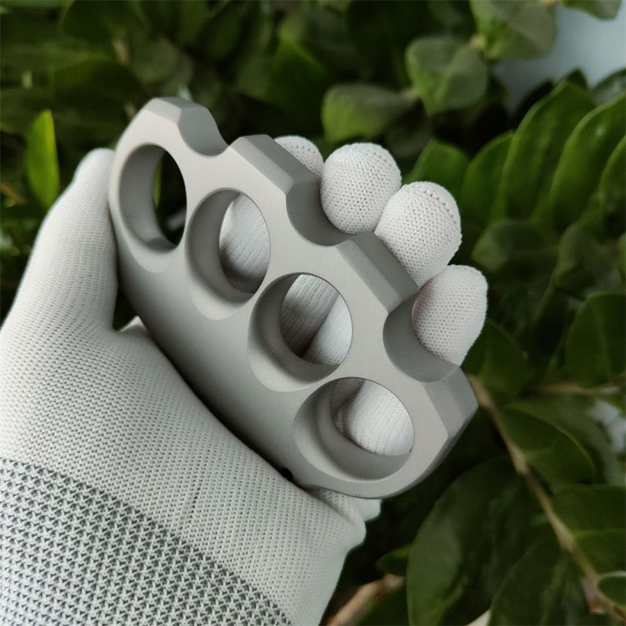 Outdoor Tool with Four Openings in Sandblasted Titanium Alloy