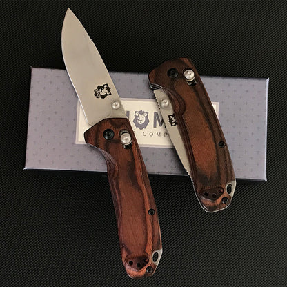 Liome 15031 Stonewashed Folding Outdoor Tool with Wooden Grip