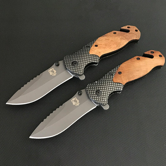 Liome X50 Outdoor Folding EDC Tool with Wooden Handle